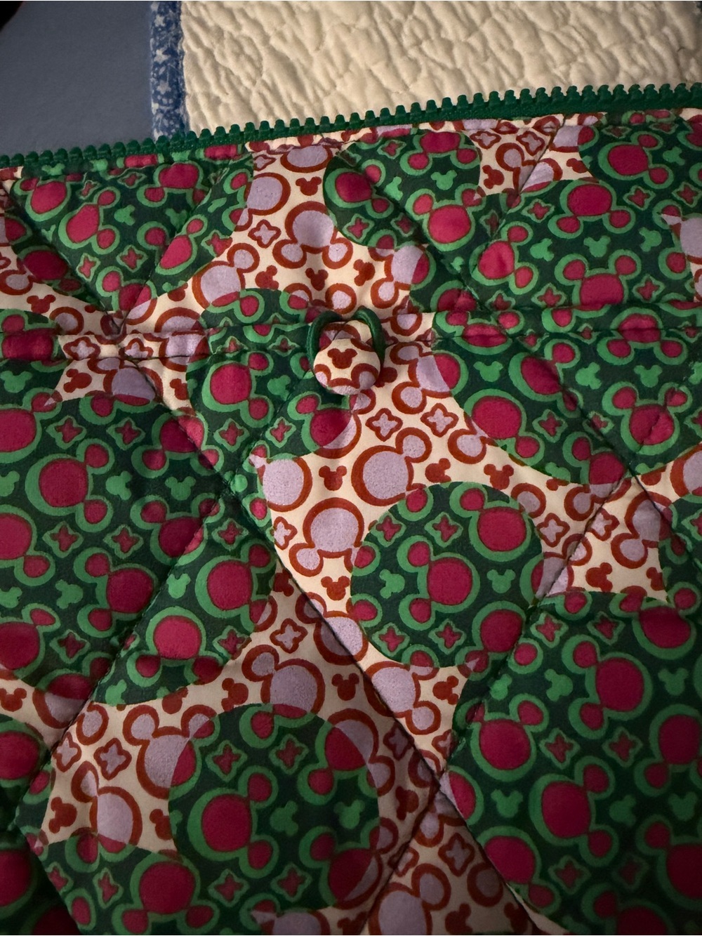 Vera Bradley Quilted Floral Crossbody in Green, Pink and Orange - Picture 2 of 5